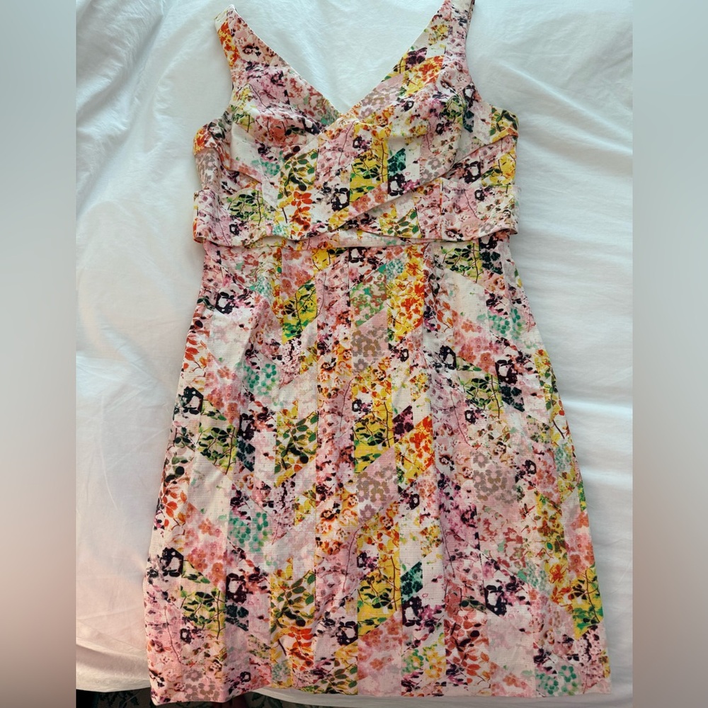Jessica Simpson floral patchwork dress. Size 8.